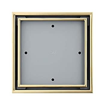 【中古】【輸入品・未使用】qm tile-inセンター/正方形シャワーDrain %ｶﾝﾏ%ステンレススチールMarine 316フレーム+ ABS、Lagosシリーズベールライン、キット内容:ヘアStrain｜スカイマーケットプラス
