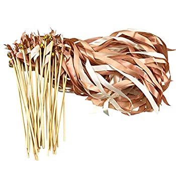 【中古】【輸入品・未使用】Cieovo 30パック リボン フェアリーワンド パーティースティック ベル付きストリーマー フェアリースティック ウィッシュワンド ブライダルシャ