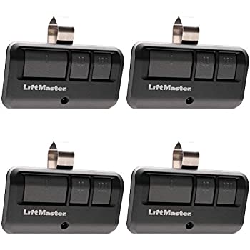 【中古】【輸入品・未使用】LiftMaster 893LM 3ボタン ガレージドアオープナー リモコン ダークグレー 4個パック