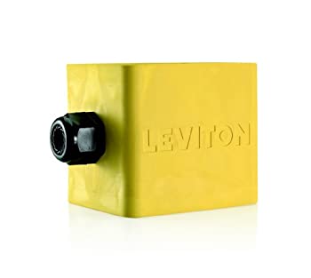 【中古】【インポート品・未当て嵌める】Levitonポータブルコンセントボックス、two-gang、標準尺度奥ふかさ、シャンデリヤ、表現スタイル有線テレビ差しわたし0.590-inch、1.000-inch) 3200-2Y 1