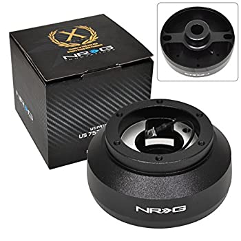 【中古】【輸入品・未使用】Nrg Innovations ショートスリムハブ ステアリングホイールアダプター ブラック SRK-132H ホンダアコードシビッククーペセダンに対応