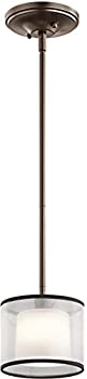 【中古】【輸入品・未使用】Kichler 43152?Tallie Single Light 6?%ダブルクォーテ% Wideペンダントwith Organzaシェードと拡散反射光、 43152MIZ 1|スカイマーケットプラス