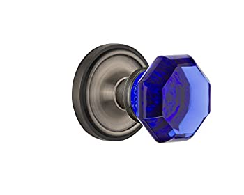 【中古】【輸入品・未使用】Nostalgic Warehouse 720198クラシックロゼットPassage Waldorfコバルトドアノブでアンティーク真鍮 PASSAGE 2.75 720214 1