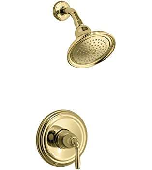【中古】【輸入品・未使用】KOHLER TS396-4-PB Devonshire(R) Rite-Temp(R) シャワーバルブトリム レバーハンドルと2.5gpmシャワーヘッド付き 11.75 X 8.00 X 6.25|スカイマーケットプラス