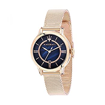 【中古】【インポート品・未当て嵌める】[マセラティ] Maserati 亭主もち用 石英 時辰儀 Epoca Rose Gold Metal Band R8853118513