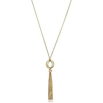 【中古】【インポート品・未当て嵌める】14K 黄みゴールド 公公然たる倶楽部 タッセルドロップネックレス (17inまたは18inに自然調整能力のある) その他-ジュエリー・アクセサリー