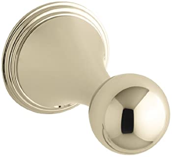 【中古】【輸入品・未使用】(Vibrant French Gold) - KOHLER K-364-AF Finial Traditional Robe Hook%ｶﾝﾏ% Vibrant French Gold