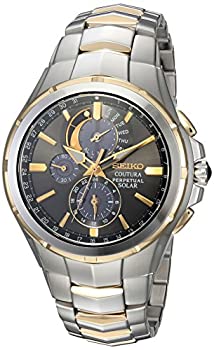 【中古】【インポート品・未当て嵌める】Seiko Mens Coutura Solar Perpetual Chronograph