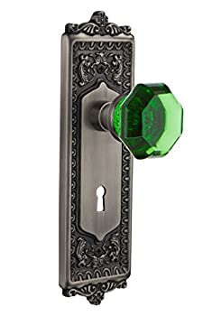 【中古】【輸入品・未使用】Nostalgic Warehouse 721570?Egg & Dartプレートwith Keyhole Passage Waldorfエメラルドドアノブ MORTISE 2.25 With Keyhole 726238 1|スカイマーケットプラス