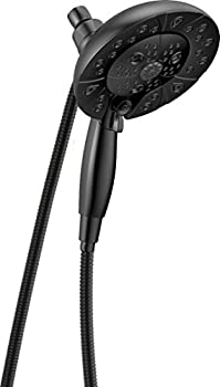 【中古】【輸入品・未使用】(Matte Black) - Delta Faucet 58480-BL-PK H2Okinetic In2ition 5-Setting Two-in-One Shower%カンマ% Matte Black