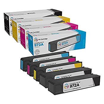 【中古】【輸入品・未使用】LD 互換インクカートリッジ HP 972A用 (ブラック2個、シアン1個、マゼンタ1個、イエロー1個、5パック)｜スカイマーケットプラス