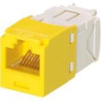 【中古】【インポート品・未当て嵌める】Panduit MINI-COM TX6 Plus - Modular insert - yellow - 1 port (pack of 24)