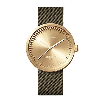 【中古】【インポート品・未当て嵌める】Leff Amsterdam d42熱電子管Watch Corduraなめし革|金管楽器/緑であること
