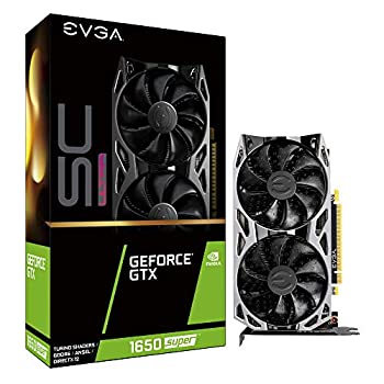 【中古】【インポート品・未当てはめる】EVGA GeForce GTX 1650 Super SC ウルトラ競り合い 4GB GDDR6 デュアル愛好者 金属元素うしろ側本塁 04G-P4-1357-KR