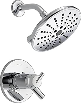 【中古】【インポート品・未当て嵌める】Delta Faucet T17T259-H2O Trinsic TempAssure 17T続きもの シャワー刈り込み H2Okinetic科学技術やとい入れる Cr