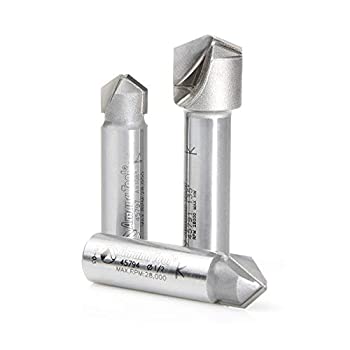 【中古】【輸入品・未使用】Amana Tool AMS-147 3-Pc Carbide Tipped V-Groove 90%ｶﾝﾏ% 108 and 135 Deg Angles for Double Edge Folding Aluminum Composite Material (ACM