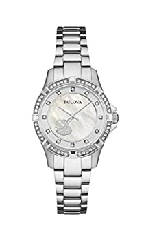 【中古】【インポート品・未当て嵌める】Bulova レディース 石英 結晶 アクセントウォッチ 96L226