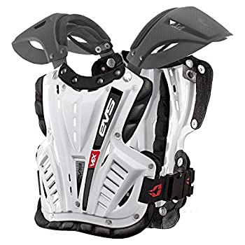 【中古】【輸入品・未使用】EVS Sports Vexチェストプロテクター ユニセックス 大人用 L ホワイト VEX-W-L