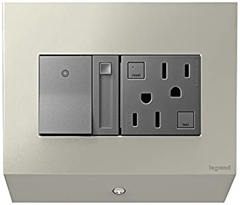 【中古】【輸入品・未使用】Legrand Adorne APCB6TM2 コントロールボックス パドル調光器とコンセント付き