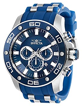 【中古】【インポート品・未当て嵌める】Invicta Men\u0027s 26085 Pro Diver Quartz Chronograph Blue Dial Watch