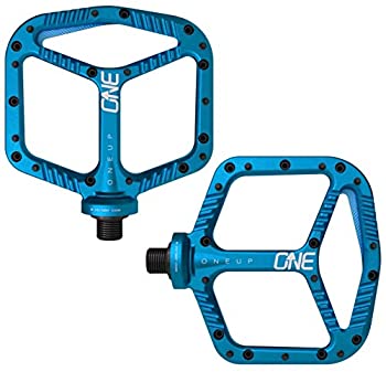 【中古】【インポート品・未当て嵌める】OneUp Components アルミニウムペダルブルー 一大きさ