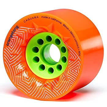 【中古】【輸入品・未使用】オランガタンカグアマ85 mm 80aダウンヒルロングボードスケートボードクルージングホイール（オレンジ、4個セット） 29,543円