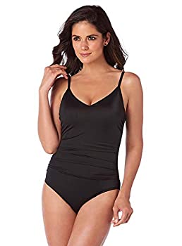 【中古】【インポート品・未当て嵌める】Magicsuit レディース 海水着 無地 Mikki Vのど首 衣裳海水着 ソフトカップブラと調節する能力のあるな同盟罷工一回り付き添い人%ｶﾝﾏ% 黒いこと%ｶﾝﾏ% 12