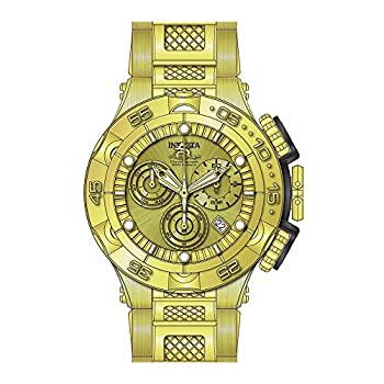 【中古】【インポート品・未当て嵌める】Invicta Men\u0027s 26632 Subaqua Quartz Chronograph Gold Dial Watch