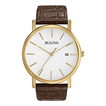 【中古】【インポート品・未当て嵌める】Bulova Men\u0027s Gold-Tone 97B100