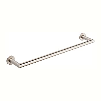 【中古】【輸入品・未使用】(Nickel) - Ginger 4603/SN Kubic 60cm Towel Bar with Plain Rosette%ｶﾝﾏ% Satin Nickel