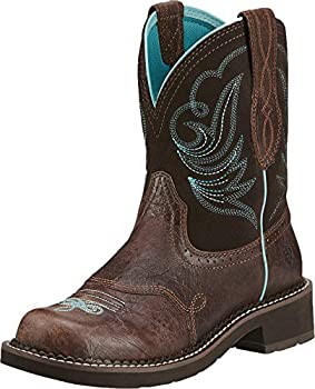 【中古】【インポート品・未当て嵌める】ARIAT レディース Fatbaby ウェスタンブーツ%ｶﾝﾏ% ロイヤル黒茶/ファッジ%ｶﾝﾏ% 9