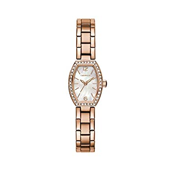 【中古】【インポート品・未当て嵌める】Caravelle 44L242レディースゴールドトーンステンレススチールブレスレットバンドマザーオブパールスリーハンドクォーツダイヤルウォッチ