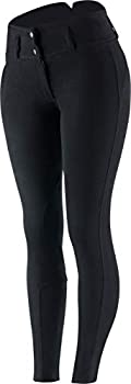 【中古】【輸入品・未使用】Horze Daniela レディース レザー ニーパッチ ブリーチ 22 ブラック|スカイマーケットプラス