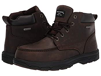 【中古】【輸入品・未使用】Skechers Men's Work Relaxed Fit: Vicksburk ST Steel Toe Boot, Dark Brown,14