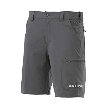 【中古】【輸入品・未使用】Huk メンズ スタンダード ネクストレベル 速乾パフォーマンス フィッシングショーツ チャコール 10.5インチ L