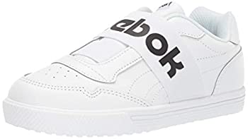 【中古】【輸入品・未使用】Reebok Unisex Techque T Slip On Walking Shoe%ｶﾝﾏ% White/Black%ｶﾝﾏ% 13.5 M US Big Kid