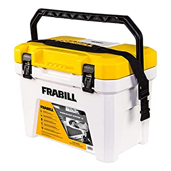 【中古】【インポート品・未当て嵌める】Frabill マグナムベイトステーション 13クオート ライブベイトウェル 白いことと黄色