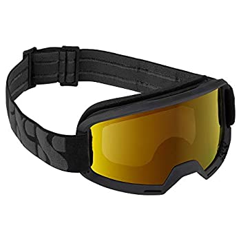 【中古】【輸入品・未使用】IXS ハックゴーグル ブラック/ゴールドミラー付き 大人用