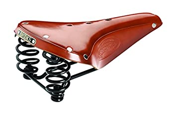 【中古】【輸入品・未使用】BROOKS(ブルックス) 伝統のレザーサドルB17のスプリングつきモデル FLYER HONEY｜スカイマーケットプラス
