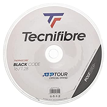 【中古】【インポート品・未当て嵌める】テクニファイバー(Tecnifibre) 硬式庭球 より糸 POLYCODE ゲージ1.30粍 200m TFRP12 黒いこと(BK)