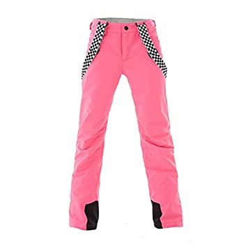 【中古】【輸入品・未使用】男女兼用 断熱スノーパンツ 防水 防風 スキービブ US サイズ: Women's Small カラー: ピンク