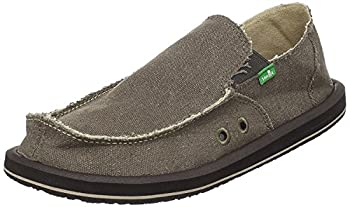 【中古】【輸入品・未使用】Sanuk ボーイズ バガボンド スリップオン 12 D(M) 私たち ブラウン