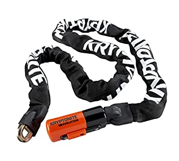 【中古】【輸入品・未使用】KRYPTONITE ( クリプトナイト ) ロック Evolution シリーズ4 Integrated チェーン 160cm ブラック/オレンジ 000815