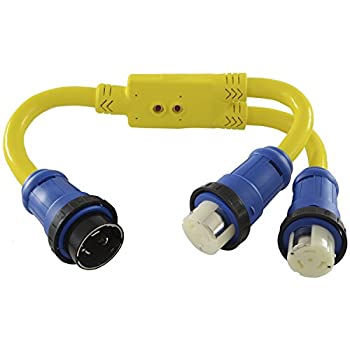 【中古】【輸入品・未使用】Conntek Marine Shore電源3-feet Yアダプタ50?A 125?/ 250?Vロックプラグto (2?) 50?A 125?/ 250?Vロックメスコネクタ｜スカイマーケットプラス
