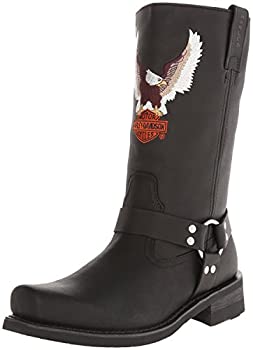 【中古】【インポート品・未当て嵌める】[Harley-Davidson] Men\u0027s Darren Motorcycle Harness Boot%ｶﾝﾏ% Black%ｶﾝﾏ% 10.5 M US