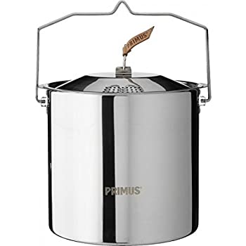 【中古】【インポート品・未当て嵌める】PRIMUS(プリムス) キャンプファイア ステンレス鋼ポット 5L 持ちはこぶ袋付 P738005