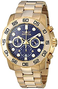 【中古】【輸入品・未使用】Invicta 22228 メンズ プロ ダイバー クオーツ クロノグラフ ブルーのダイヤル イエローゴールド スチール ブレスレットウォッチ
