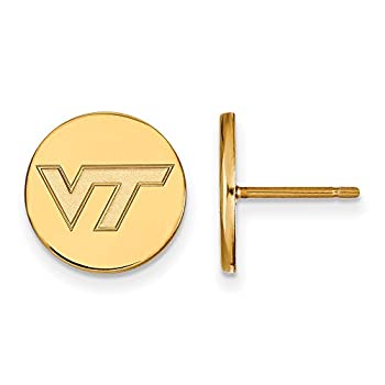【中古】【輸入品・未使用】Virginia Tech Small ( 1?/ 2インチ)ディスクイヤリング(ゴールドメッキ)|スカイマーケットプラス
