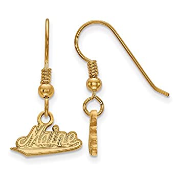 【中古】【インポート品・未当て嵌める】メイン州Small ( 1?/ 2in)ダングルイヤリング(ゴールドメッキ) スポーツ・アウトドア-スポーツウェア・アクセサリー