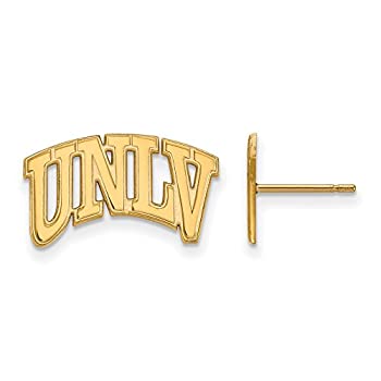 【中古】【輸入品・未使用】UNLV Small (1?/ 2インチ) Post Earr (ゴールドメッキ)
